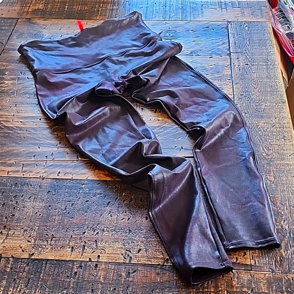 Spanx faux leather leggings